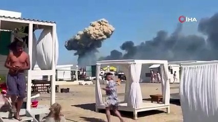 Kırım'da Rus askeri hava üssünde patlama