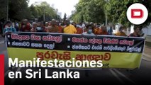 Manifestaciones en Sri Lanka en contra de la represión del Gobierno