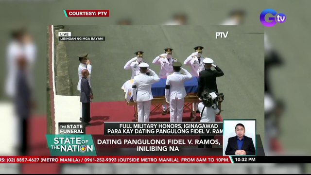 Dating Pangulong Fidel V. Ramos, inilibing na | SONA
