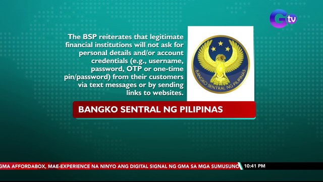 BSP, pinag-iingat ang publiko laban sa smishing. | SONA