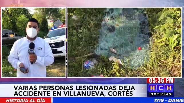 Brutal accidente vial deja al menos ocho personas heridas en desvío a Río Lindo