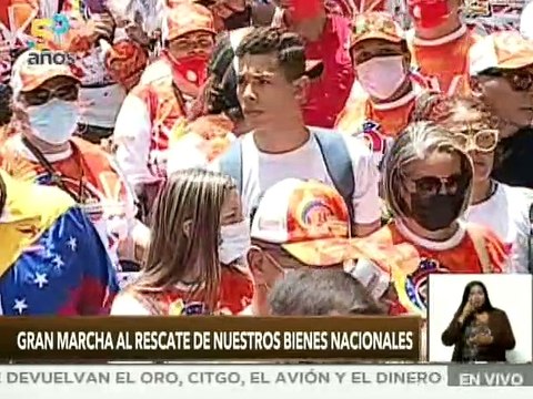 Clase obrera del sector aéreo venezolano manifiesta su apoyo al rescate de los bienes nacionales