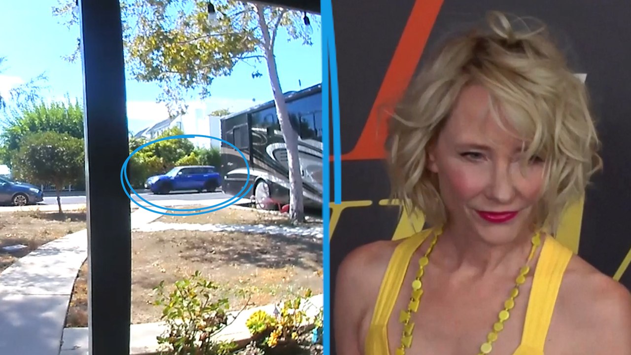 La voiture d'Anne Heche filmée roulant à vive allure juste avant son accident