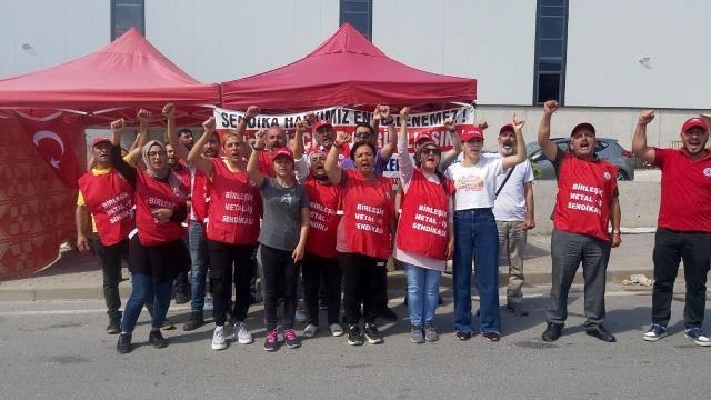 Son dakika haber... İşçinin pres makinesine sıkışıp öldüğü fabrikada eylem