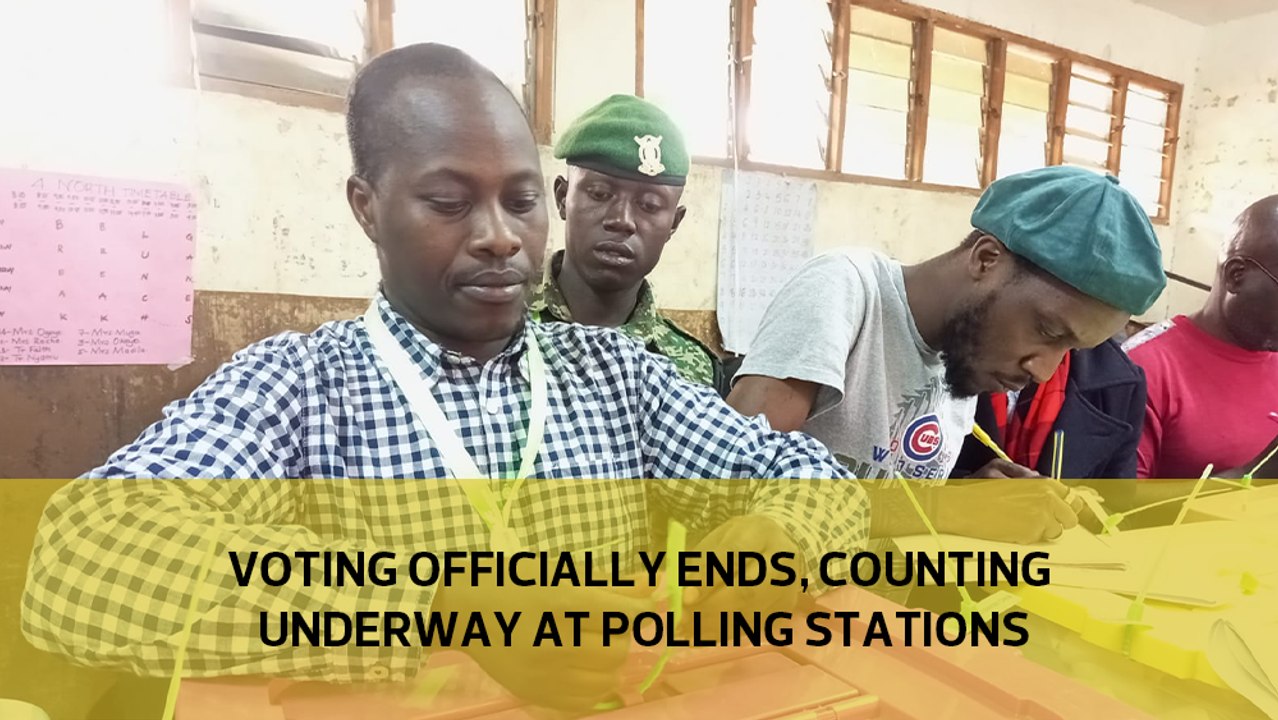 Voting officially ends, counting underway at polling stations