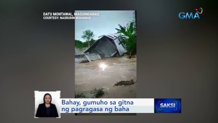 Bahay, gumuho sa gitna ng pagragasa ng baha | Saksi