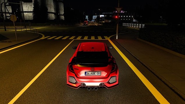 Euro Truck Simulator 2 (ets2) / Hastasına Honda CIVIC Type-R mod 1.43 #ets2 #gaming #games #game