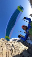 Nuova via sul Karakorum, il sopralluogo di Leo Gheza in parapanedio