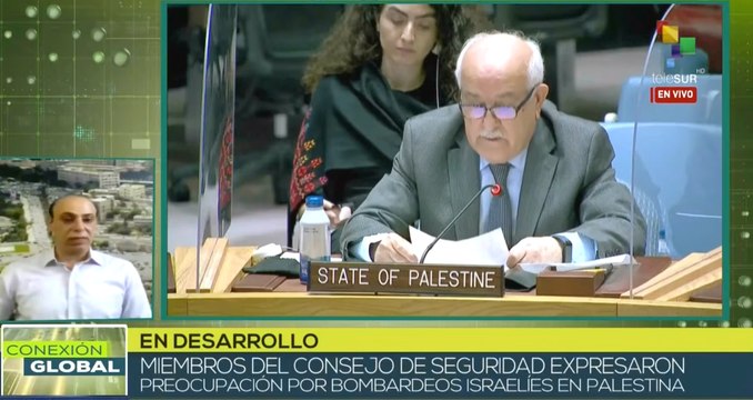 Consejo de la ONU muestra preocupación sobre bombardeos israelíes a Palestina