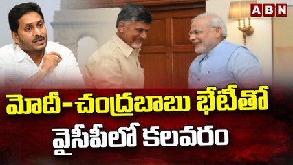 మోదీ-చంద్రబాబు భేటీతో వైసీపీలో కలవరం || Chandrababu Meets PM Modi || ABN Telugu