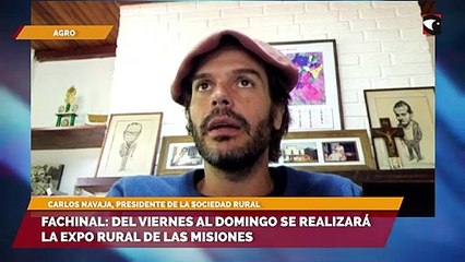 Download Video: Fachinal del viernes al domingo se realizará la expo rural de las Misiones