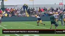 Packers Training Camp Practice 11: Receiver Drills