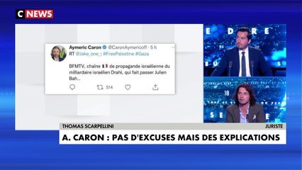Thomas Scarpellini : «Il est très difficile de qualifier Aymeric Caron d'antisémite»
