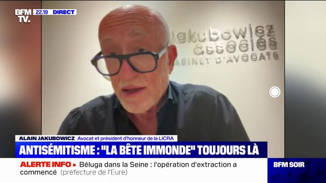 Lutte contre l'antisémitisme : Nous attendons des actes forts, des actes courageux , affirme Alain Jakubowicz, président de la Licra