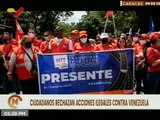 Ciudadanos se movilizaron en rechazo a las acciones ilegales del gobierno argentino contra Venezuela
