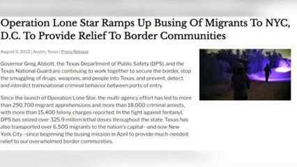 Migrantes enviados en autobus