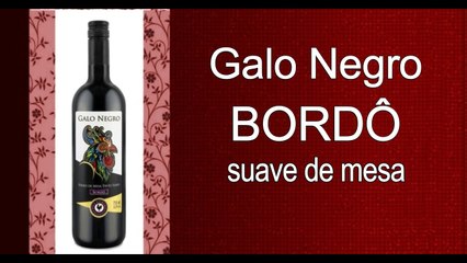 Vinho Galo Negro Bordô Suave De Mesa