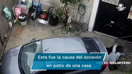 Socavón en vivienda donde cayó un hombre fue por fuga en el drenaje