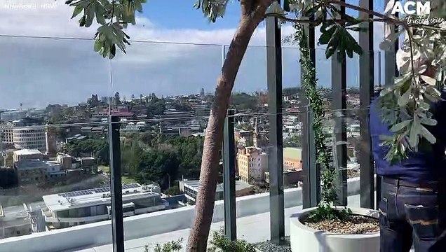 View from the Sky Residences development in Hunter Street | August 10, 2022 | Newcastle Herald