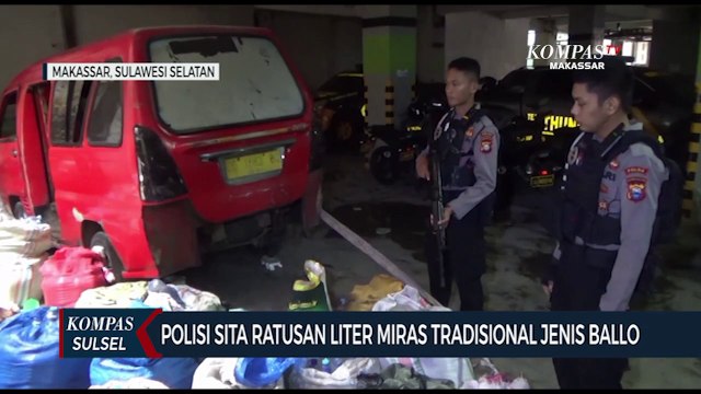 Polisi Sita Ratusan Liter Miras Tradisional Jenis Ballo