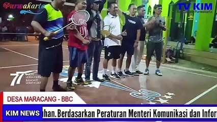 Sambut HUT Kemerdekaan RI Ke-77, Karang Taruna Sauyunan Desa Maracang Gelar Turnamen Badminton