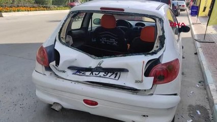 OTOMOBİLE ÇARPAN MOTOSİKLETLİ YARALANDI