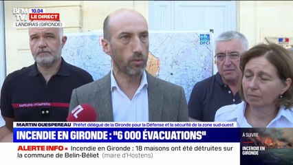 Incendie en Gironde: la préfecture estime que "la météo est extrêmement défavorable"