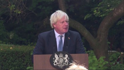 Boris Johnson hosts his last reception to honour volunteers at Downing Street