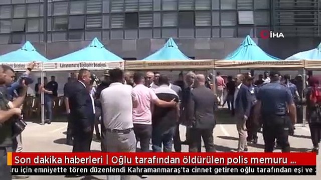 Son dakika haberleri | Oğlu tarafından öldürülen polis memuru için emniyette tören düzenlendi