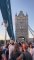 Man climbs Tower Bridge. Credit: UB1UB2