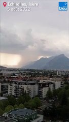 Incendie de Voreppe : un Isérois filme l'impact de foudre à l'origine du feu