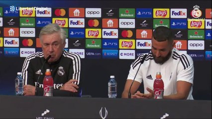Ancelotti: "Sustituir a Karim Benzema en estos momentos es imposible"