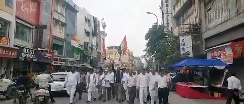 सात दिवसीय आजादी की गौरव यात्रा के प्रथम दिन पैदल मार्च निकाला