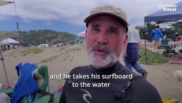 Watch these good boys hit the waves at the World Dog Surfing Championships