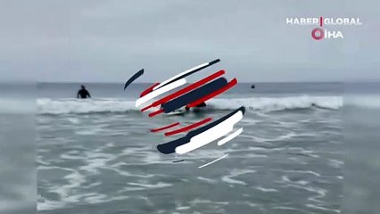 Köpekler sörf yapabilir mi? İşte o renkli görüntüler