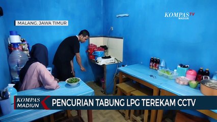 Pencurian Tabung LPG Terekam CCTV
