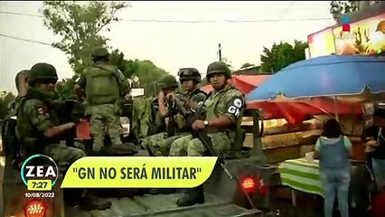 López Obrador defiende la incorporación de la Guardia Nacional a la Sedena