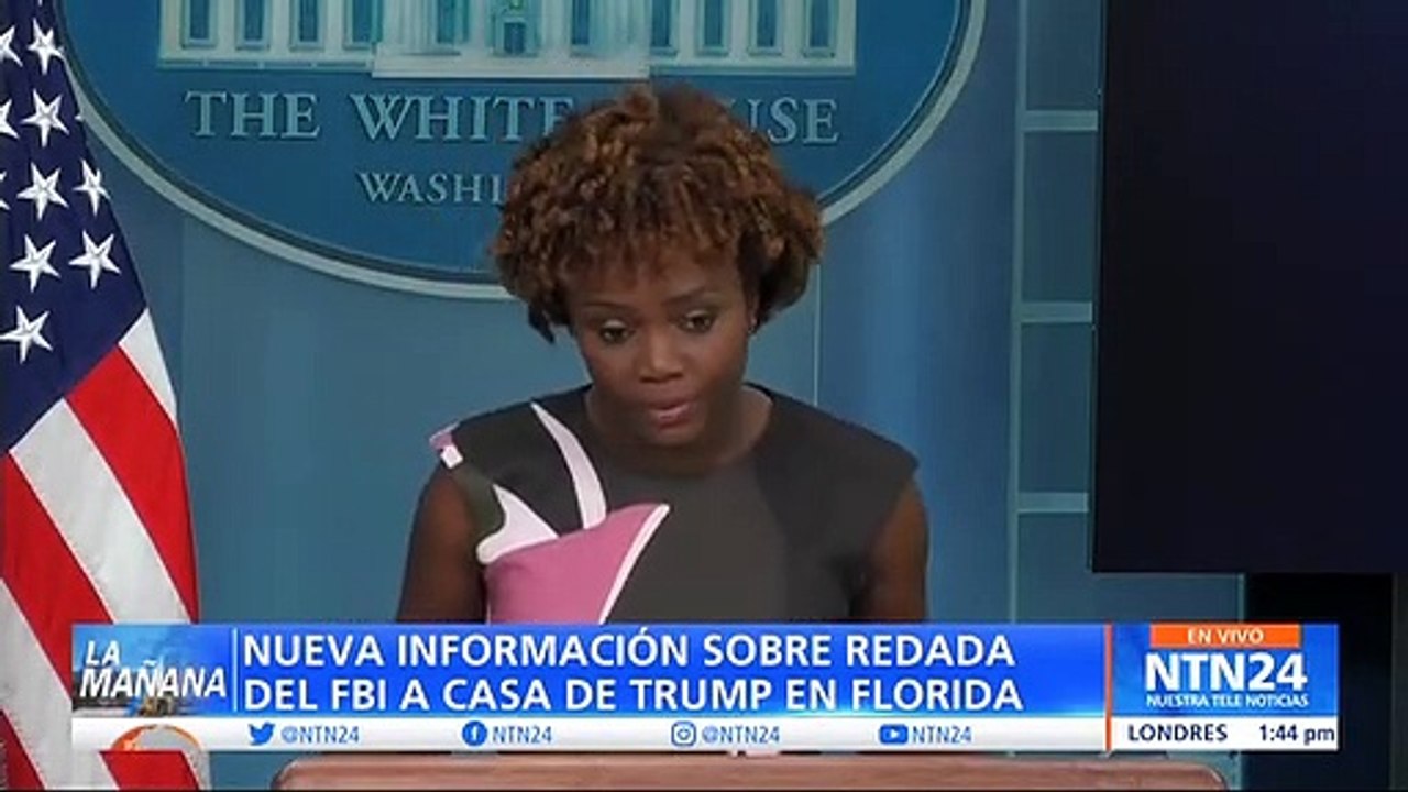 Casa Blanca dice que "el presidente Joe Biden no fue informado" sobre el allanamiento a la residencia de Trump
