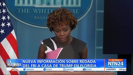 Casa Blanca dice que "el presidente Joe Biden no fue informado" sobre el allanamiento a la residencia de Trump