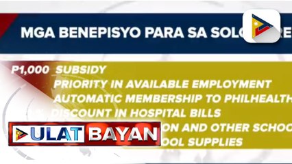 Mga solo parent, makatatanggap ng P1K ayuda simula Disyembre ayon kay DSWD Sec. Tulfo
