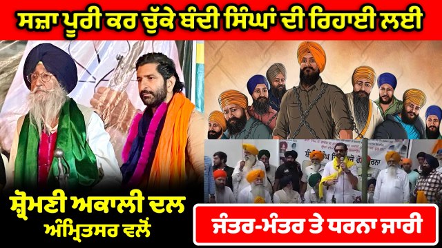ਸ਼੍ਰੋਮਣੀ ਅਕਾਲੀ ਦਲ ਅੰਮ੍ਰਿਤਸਰ ਵਲੋਂ ਬੰਦੀ ਸਿੰਘਾਂ ਦੀ ਰਿਹਾਈ ਲਈ ਜੰਤਰ-ਮੰਤਰ 'ਤੇ ਧਰਨਾ | OneIndia Punjabi