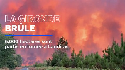 Reprises des incendies en Gironde : 6.000 hectares brûlés