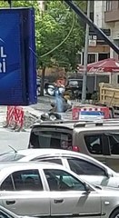 Korku dolu anlar: Doğal gaz borusu patladı