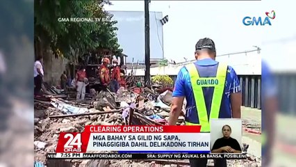 Mga bahay sa gilid ng sapa, pinaggigiba dahil delikadong tirahan | 24 Oras