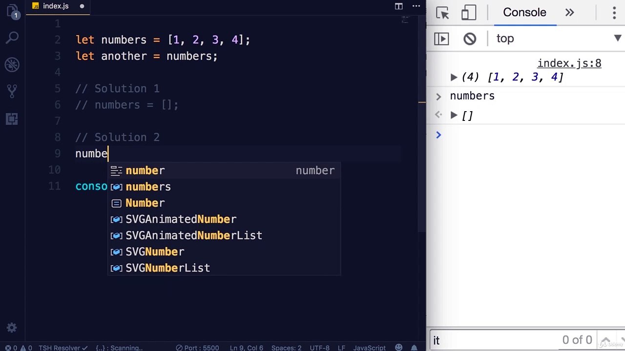 Emptying an Array