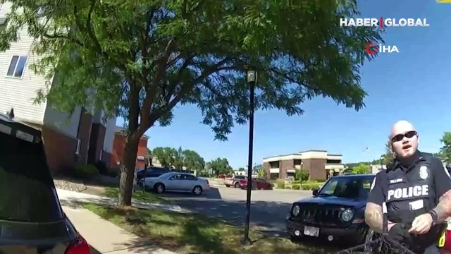 Eve giren hindi ortalığı karıştırdı: ABD polisinden hindiye özel operasyon kamerada