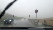 Maltempo in mezza Sicilia, il video del temporale sulla Palermo-Catania