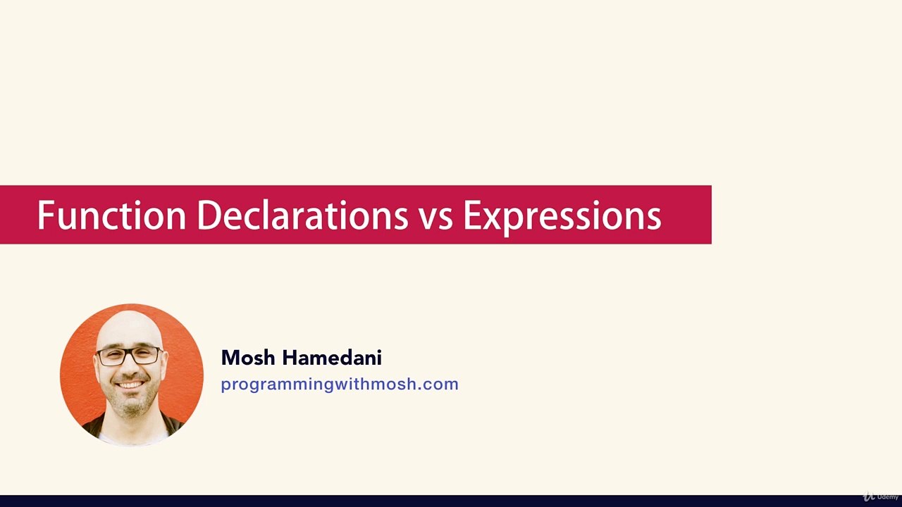 Function Declarations vs. Expressions - video Dailymotion