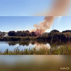 Field fire in Sixfields, Northampton