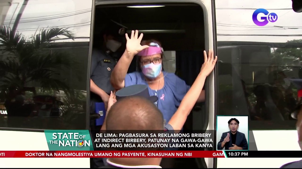 De Lima: Pagbasura sa reklamong bribery at indirect bribery, patunay na gawa-gawa lang ang mga akusasyon laban sa kanya | SONA